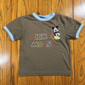 Disney Embroidered Mickey Mouse Gray Shirt (Boy’s 5T)